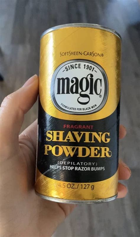 Magical powder for removing pubic hair